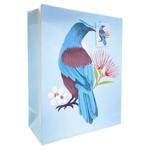 Gift Bag L NZ Tui 26.7x33x11.4cm