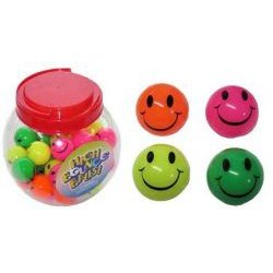 10 Off Range: Ball Hi Bounce 38mm Smile - Bucket of 48