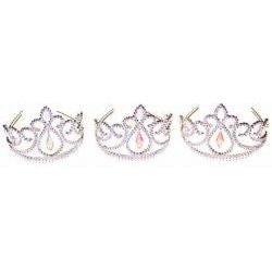 10 Off Range: Dress Up Silver Tiara w/colour Jewellery