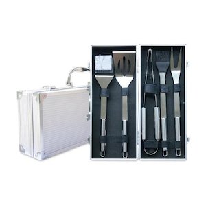 Men's Republic BBQ Tool Set - 5 Piece in Aluminum Case