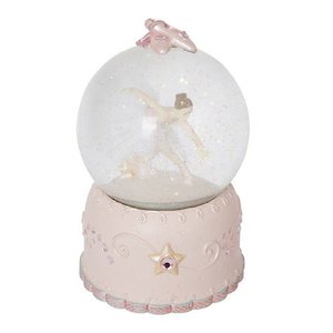 Childrens Snow Dome Resin W Ballerina & Music 10.5 X 10.5 X 16cm