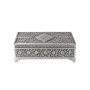 Jewellery Box Diamond 7" Pewter Finish