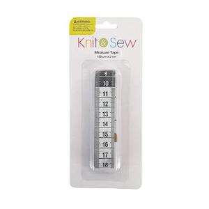 Sewing Knitting: Sewing Tape Measure White 150 x 2cm