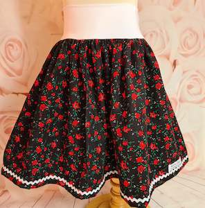 Girls Skirts Size 4: Red Rose