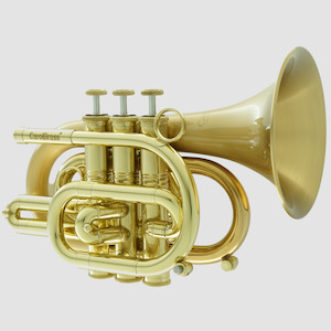 CarolBrass CPT-3000-GLS-Bb-SLB Pocket Trumpet Satin Lacquer Bell