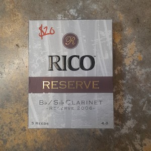 Rico Reserve 2006 Bb Clarinet Reeds – 5 Reeds, Grade 4