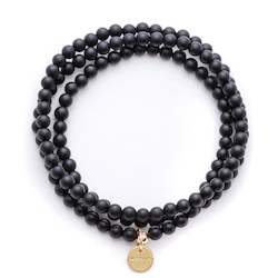 Onyx Amuleto Wrap Bracelet - Small bead