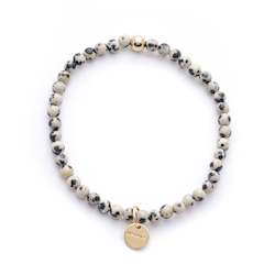 Jewellery: Amuleto Dalmatian Jasper Bracelet - Small bead