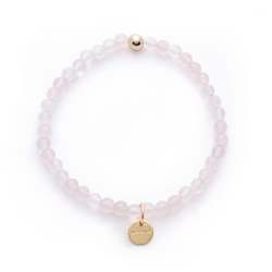 Jewellery: Amuleto Rose Quartz Bracelet - Small bead