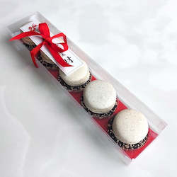 Bakery (with on-site baking): Sesame Macarons & Chocolate Giftbox (GF)