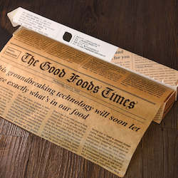 Parchment Greaseproof Paper in a Newspaper style design