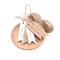 Kraft Paper Gift Tag Labels & Ties