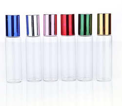 Clear Glass Essential Oil or Perfume Roller Bottles