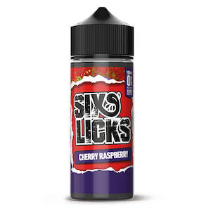 Electronic goods: SIX LICKS - Cherry Raspberry 100ml