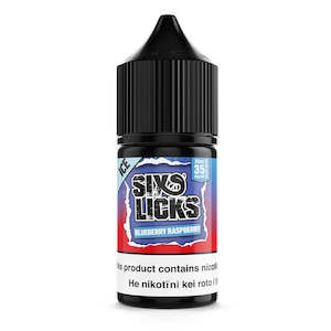 SIX LICKS Salts - Blueberry Raspberry 30ml