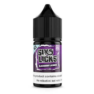 Electronic goods: SIX LICKS Salts - Blackberry Licorice 30ml