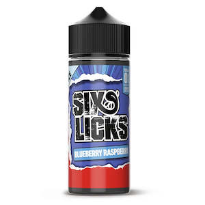 Electronic goods: SIX LICKS - Blueberry Raspberry[Bluemonia] 100ml