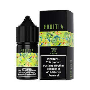 Electronic goods: FRUITIA Salts - Apple Kiwi Crush 30ml