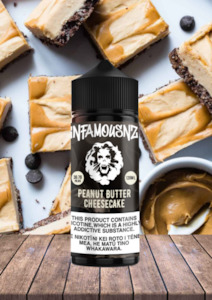 Infamous NZ - Peanut Nut (Peanut Butter Cheesecake) 120ml