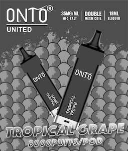 Internet only: Onto - Prefilled Pod 8000 Puff - Tropical Grape