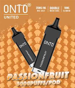 Internet only: Onto - Prefilled Pod 8000 Puff - Passionfruit