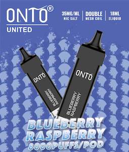 Onto - Prefilled Pod 8000 Puff - Blueberry Raspberry