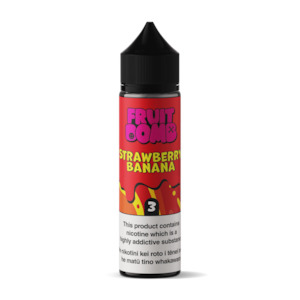 Imported Nicotine Salts: Fruit Bomb - Strawberry Banana - 60ml (Low Mg Nic Salt)