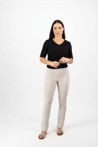 234LW Pumice - Plain Slim Leg Full Length Lightweight Pull On