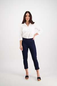 Products: 271LW Navy - Plain Skinny Leg 7/8 Length Lightweight Pull On