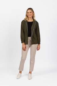 Jackets All: 2085 Hunter - Summer Anorak with Hood and Star Trim Detail