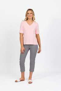 Tops All 1: 4264 Light Pink - V Neck Top