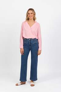 5015 True Blue - Wide Leg Full Length Jean