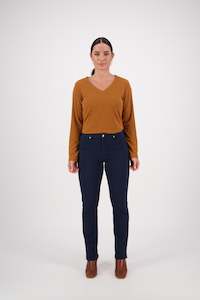 5004K Carbon - Slim Leg Knit Jean