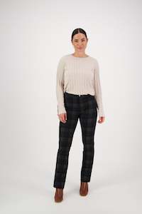 5803 Surrey - Slim Leg Full Length Ponti Pant with Fly