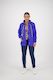 2082 Royal Blue - Elastic Neckline Jacket with Contrast Trims