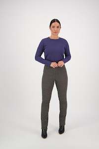 Pull On Pants Outlet: 234W Attic - Slim Leg Full Length Wool Pull On