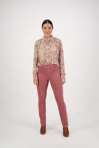 Pull On Pants Outlet: 234MW Rose - Slim Leg Full Length Widewale Cord Pull On