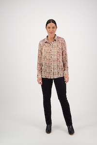 4308 Eden - Long Sleeve Shirt with Button Placket Back