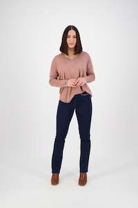 5781 Mid Blue - Slim Leg Full Length Jean