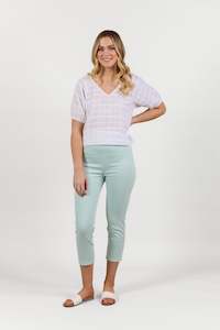 Pull On Pants All: S271LW Mint - Skinny Leg 7/8 Length Lightweight Pull On