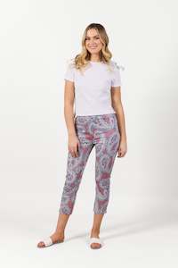 Pull On Pants All: S271LW Paisley - Skinny Leg 7/8 Length Lightweight Pull On