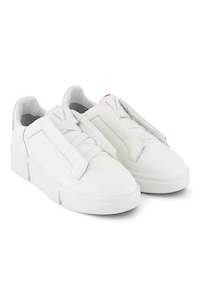 VS-003 White/White - Laceless Sneaker