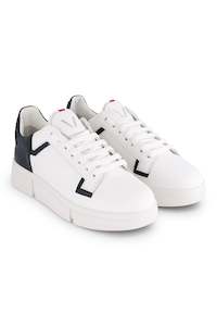 VS-002 White/Navy - Sneaker