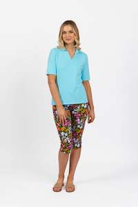 4458 Caribbean - Collared Polo with Sleeve Cuff Detail