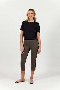 P5363 Khaki - Paris Crop