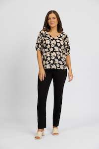 P6116 Black - Paris Skinny Leg Full Length