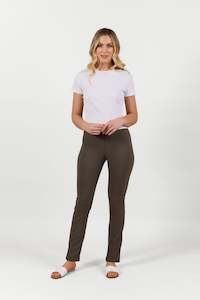 P6116 Khaki - Paris Skinny Leg Full Length