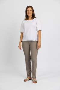 P6116 Latte - Paris Skinny Leg Full Length