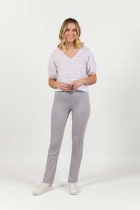 P6116 Silver - Paris Skinny Leg Full Length