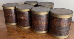 Wooden Sycamore container jars